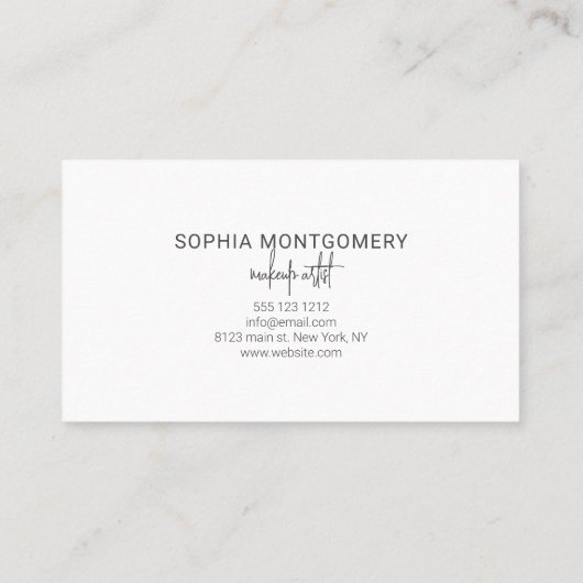 Carte de fidélité rose vierge (Dos)