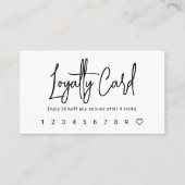 Carte de fidélité rose vierge (Devant)