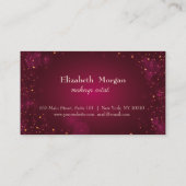 Carte de fidélité rouge moderne (Dos)