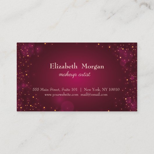 Carte de fidélité rouge moderne (Dos)