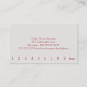 Carte De Fidélité Royal Stewart Tartan Simple Coffee Punch Card (Dos)