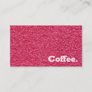 Carte De Fidélité Sable rose Café minimal simple   Style R