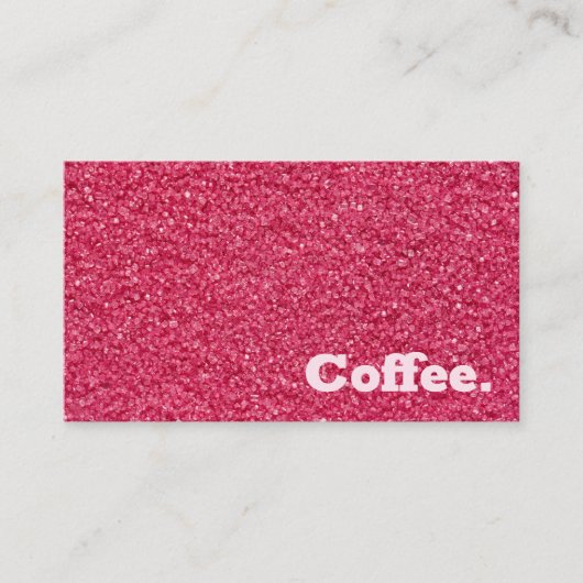 Carte De Fidélité Sable rose Café minimal simple | Style R (Devant)