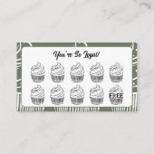 Carte De Fidélité Sage Cupcakes Boulangerie Café Point de récompense (Dos)