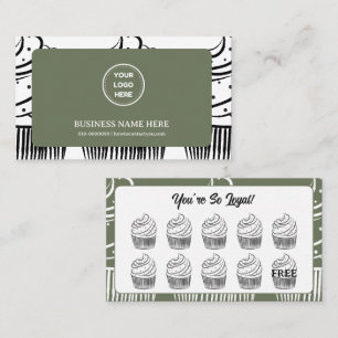 Carte De Fidélité Sage Cupcakes Boulangerie Café Point de récompense