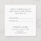 Carte de fidélité Sakura Flower Navy (Dos)