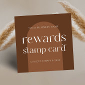 Carte De Fidélité Salon de beauté Boho Terracotta moderne