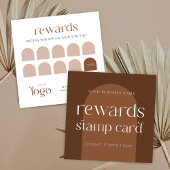 Carte De Fidélité Salon de beauté Boho Terracotta moderne