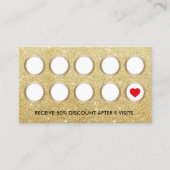 Carte de fidélité | Salon de beauté de la Parties  (Devant)