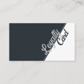 Carte De Fidélité Salon de beauté Esthétique noir blanc gris gris (Devant)