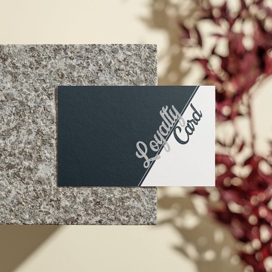 Carte De Fidélité Salon de beauté Esthétique noir blanc gris gris