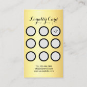 Carte De Fidélité Salon de beauté Golden Lashes & Brows (Dos)