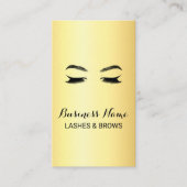 Carte De Fidélité Salon de beauté Golden Lashes & Brows (Devant)