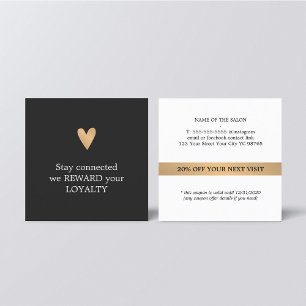 Carte De Fidélité Salon de beauté moderne Elégant Loyalyt Coupon Pro