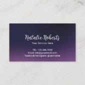 Carte De Fidélité Salon de beauté moderne Profond violet & Loyauté S (Dos)