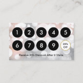 Carte De Fidélité Salon de beauté moderne Silver & Gold Loyauté (Devant)