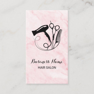 Carte De Fidélité Salon de beauté Pink Marble