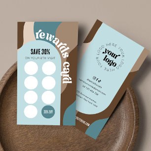 Carte De Fidélité Salon de beauté unique rétro groovy Nail Spa