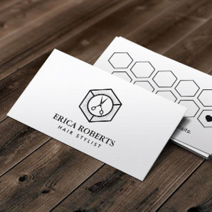 Carte De Fidélité Salon de coiffure minimaliste de coiffeur de la