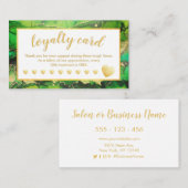 Carte de fidélité Salon Vert et Or (Devant / Derrière)