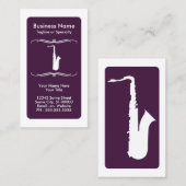 Carte De Fidélité saxophone mod (Devant / Derrière)