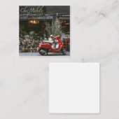 Carte De Fidélité Scooter rouge vintage (Devant / Derrière)