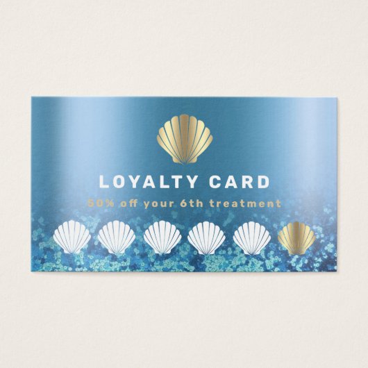 carte de fidélité seashell (Devant)