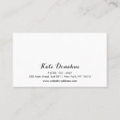 Carte De Fidélité Sequin Comb Hair Stylist 6 Punch Loyauté client (Dos)