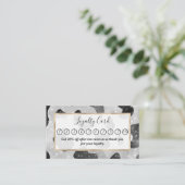 Carte De Fidélité Séquins de Parties scintillant brillant noir brill (Debout devant)