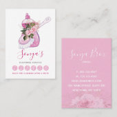 Carte De Fidélité Service de nettoyage Aquarelle Savon à plat rose (Devant / Derrière)