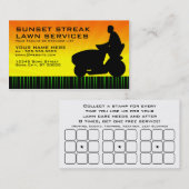 Carte De Fidélité services de pelouse couchant (Devant / Derrière)