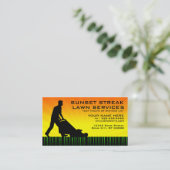 Carte De Fidélité services de pelouse de filet de coucher du soleil (Debout devant)