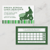 Carte De Fidélité services verts de pelouse de filet (Devant / Derrière)