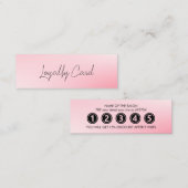 Carte De Fidélité Signature holographique rose moderne (Devant / Derrière)