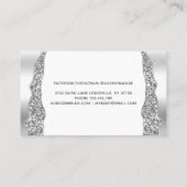 Carte de fidélité Silver Glitter Diamonds Glam (Dos)