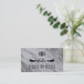 Carte de fidélité Silver Glitter Marble Lashes (Debout devant)