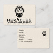 Carte de fidélité simple (Devant / Derrière)