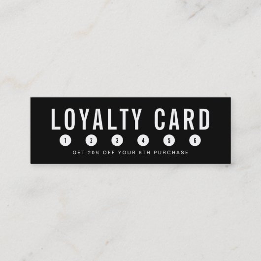 Carte de fidélité simple couleur Arrière - plan mo (Devant)