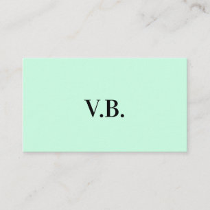 Carte De Fidélité Simple couleur unie ajouter nom texte monogramme