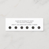 Carte De Fidélité Simple Elegant Colorful White Texture Pastel (Dos)