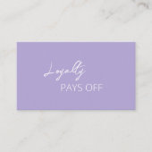 Carte De Fidélité Simple élégant moderne (Devant)