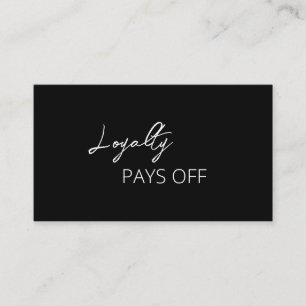 Carte De Fidélité Simple élégant moderne