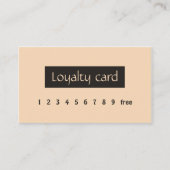 Carte de fidélité Simple Elegant Pink Belle Lumièr (Devant)