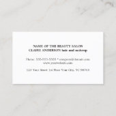 Carte de fidélité simple Elégante Faux foncé (Dos)