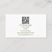 Carte De Fidélité simple entreprise ajouter vos coordonnées de rende (Dos)