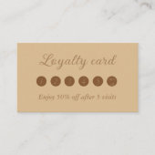 Carte De Fidélité Simple et élégant (Devant)