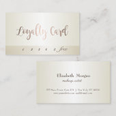 Carte de fidélité simple et élégante (Devant / Derrière)