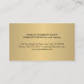 Carte de fidélité simple et élégante en or FAUX (Dos)