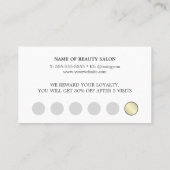 Carte de fidélité simple et élégante Faux foncé Go (Dos)