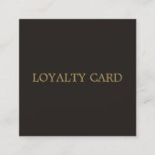 Carte de fidélité simple et élégante Salon de beau (Devant)